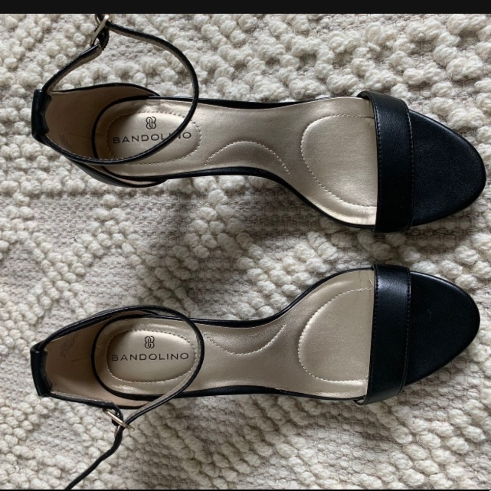 Women’s Open Toe Dress Sandals- Black 6.5